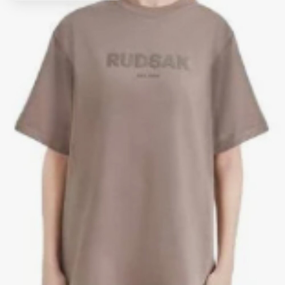 Rudsak Cotton Unisex T-Shirt - Brown / Neutral
